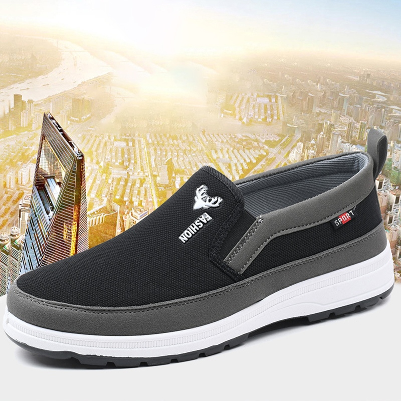 Fshoes งานปังเข้าใหม่แนะนำ  รองเท้าผ้าใบผู้ชายลำลองทรงสลิปออน งานแฟชั่น ทรงดี ดีไซน์เท่ ให้ฟีลดูมินิมอล รุ่นนี้สามารถสว