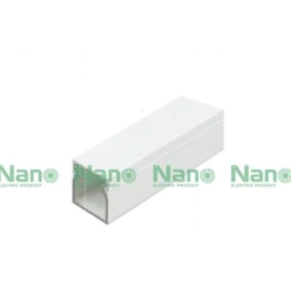 Nano NNWW รางเก็บสายไฟแบบทึบ วายเวย์ WIRE WAY ตัดยาว 1 เมตร สีขาว สีเทาN