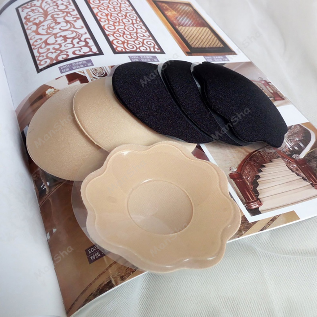 แปะจุกนม แผ่นแปะหัวนม แปะจุก ที่ปิดจุกหัวนม ที่ปิดจุก ซิลิโคนปิดจุกนม ใช้ซ้ําได้ กันน้ำกันเหงื่อ 1คู - รูปที่ 6