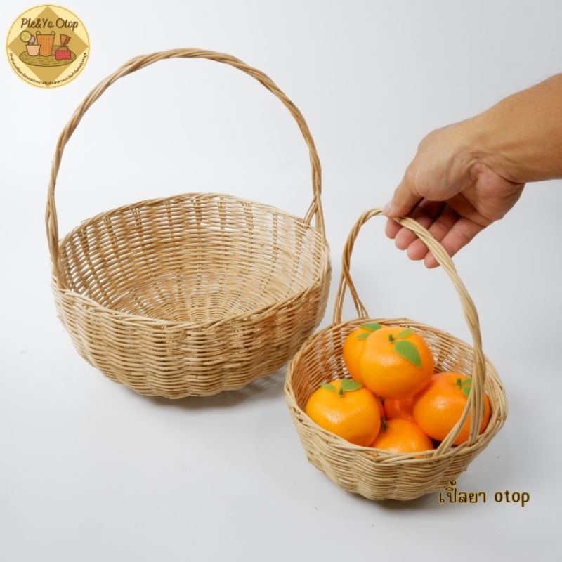 ตะกร้าหวาย ตะกร้าลูกจันทร์ - รูปที่ 2