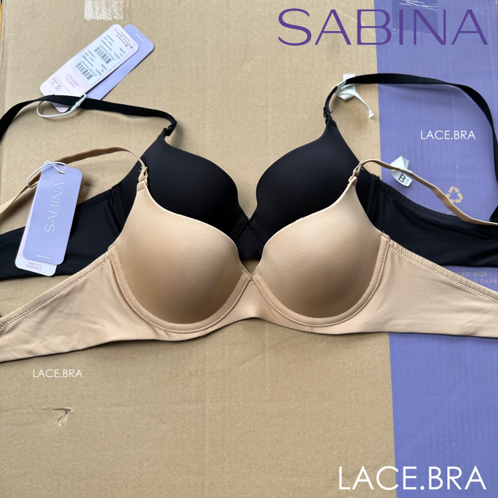 รหัส NBU23001 Sabina เสื้อชั้นใน มีโครง รุ่น Pretty Perfect รหัส NBU23001BK สีดำ NBU23001CD สีเนื้อเ