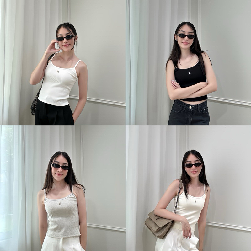 SIMPLY.VYBES Essential Cami Top ချည်သားကောင်း အလုံးစုံမချောမအိပ်ပဲ လုံးဝပေါ့ပါး