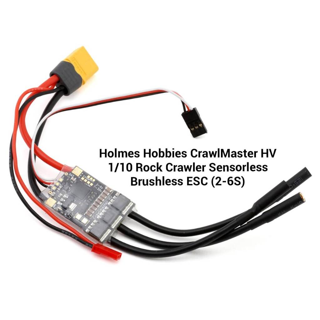 Holmes Hobbies CrawlMaster HV 1/10 Rock Crawler Sensorless Brushless ESC (2-6S) 210100025
