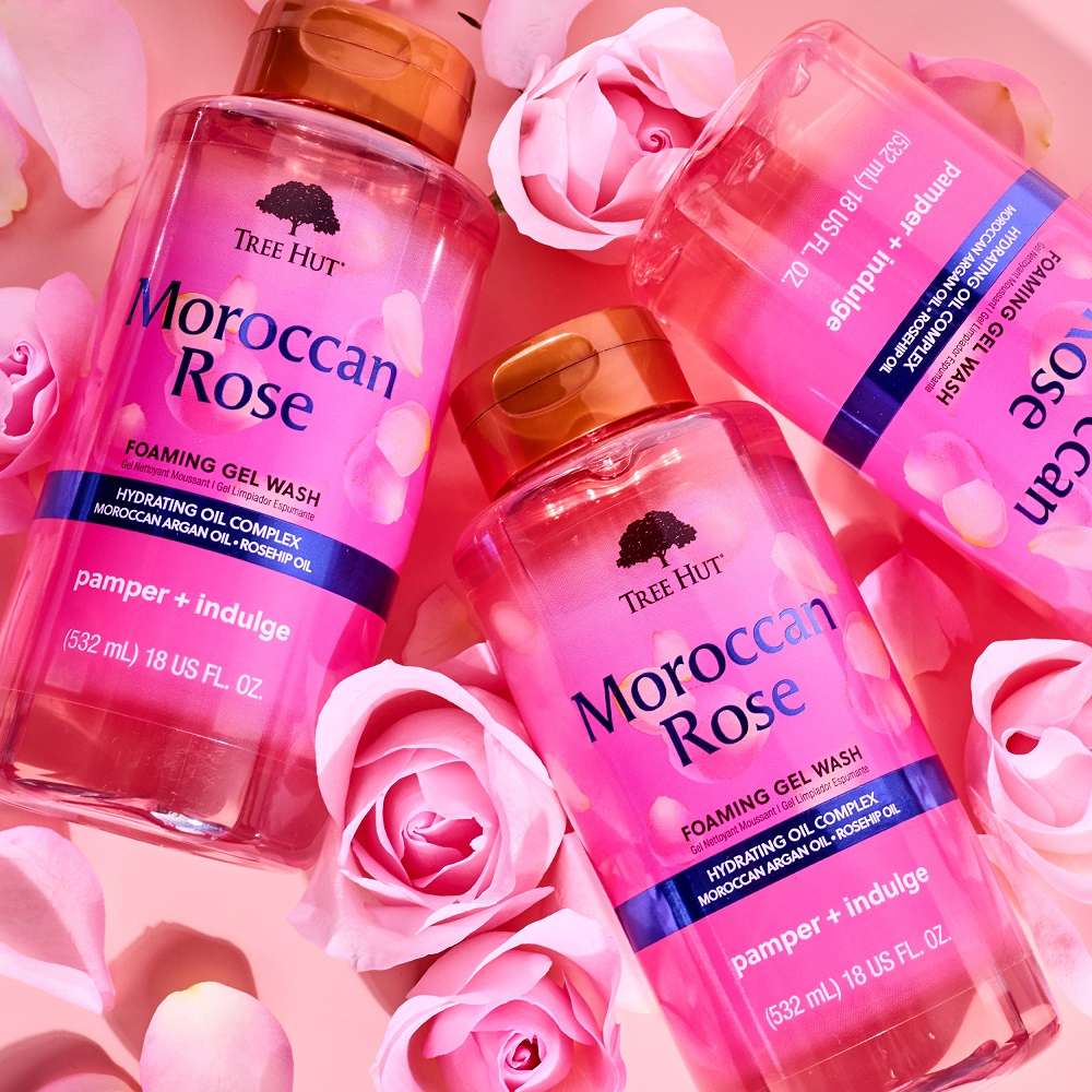 Tree Hut Moroccan Rose Foaming Gel Wash 532 ml.