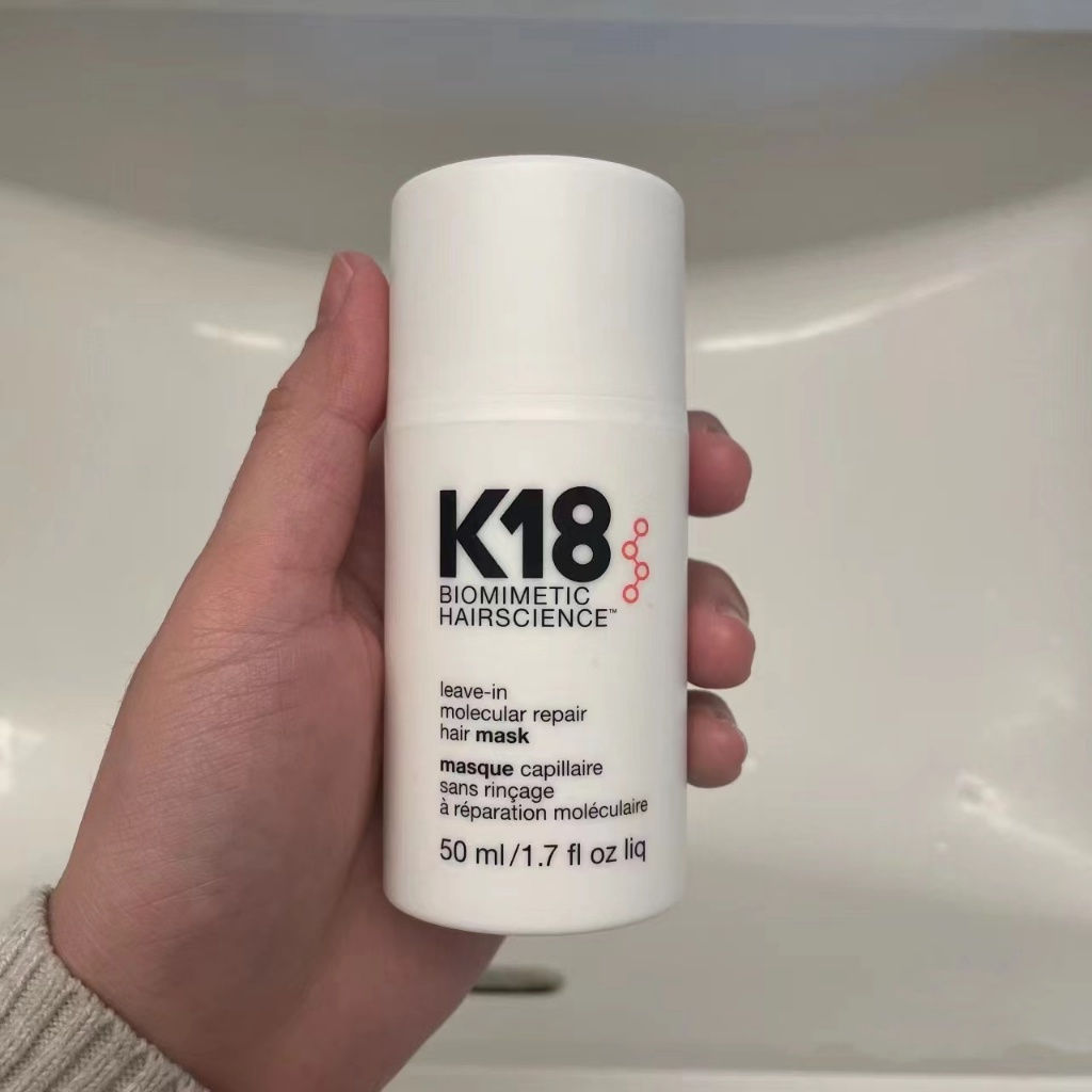 แท้100% K18 HAIR LEAVE-IN MOLECULAR REPAIR HAIR MASK 15ML บำรุงผมเสีย เชื่อมแกนผม