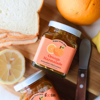 NEW! Delishmeal แยมเฮลตี้ Orange Marmalade Jam แยมเนื้อส้มแท้หวานน้อย ไม่ใส่น้ำตาลทราย 180g