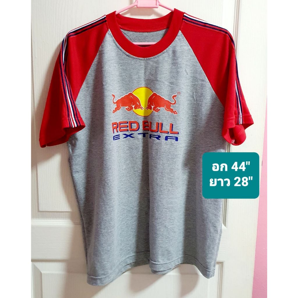 พร้อมส่ง เสื้อใหม่ เสื้อกระทิงแดงแท้  ผ้าหนาเนื้อนุ่ม