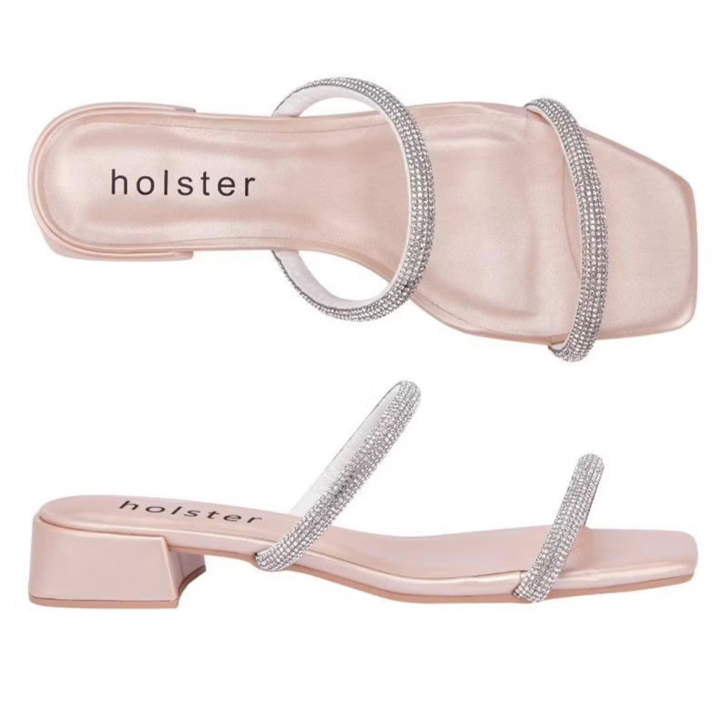 Holster Krystal Heel สีชมพู (HST405) รองเท้าแตะส้งสูง เคยใส่ครั้งเดียว
