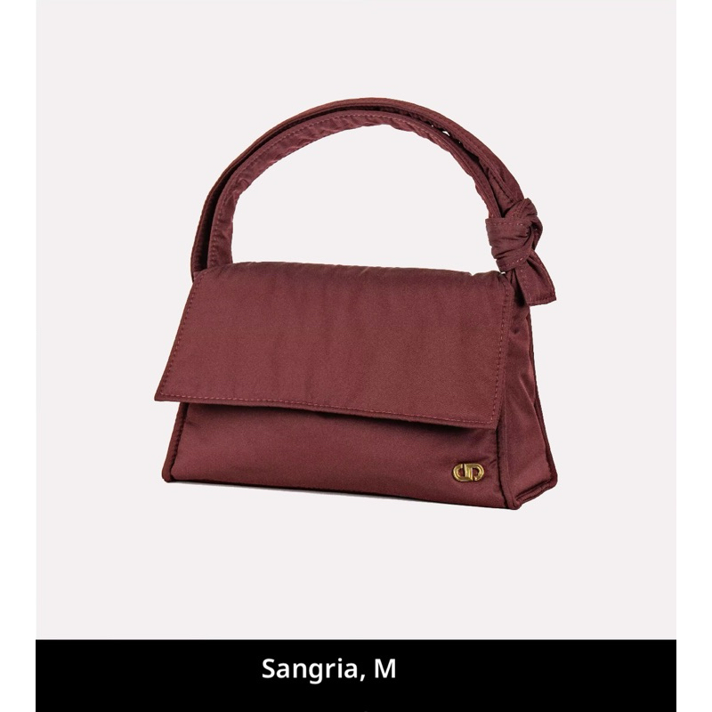 (ใช้โค้ดลด30%เหลือ2203)กระเป๋า แบรนด์ JIRA STUDIO รุ่น Bay Size M สี Sangria👜ใช้งาน 1ครั้ง