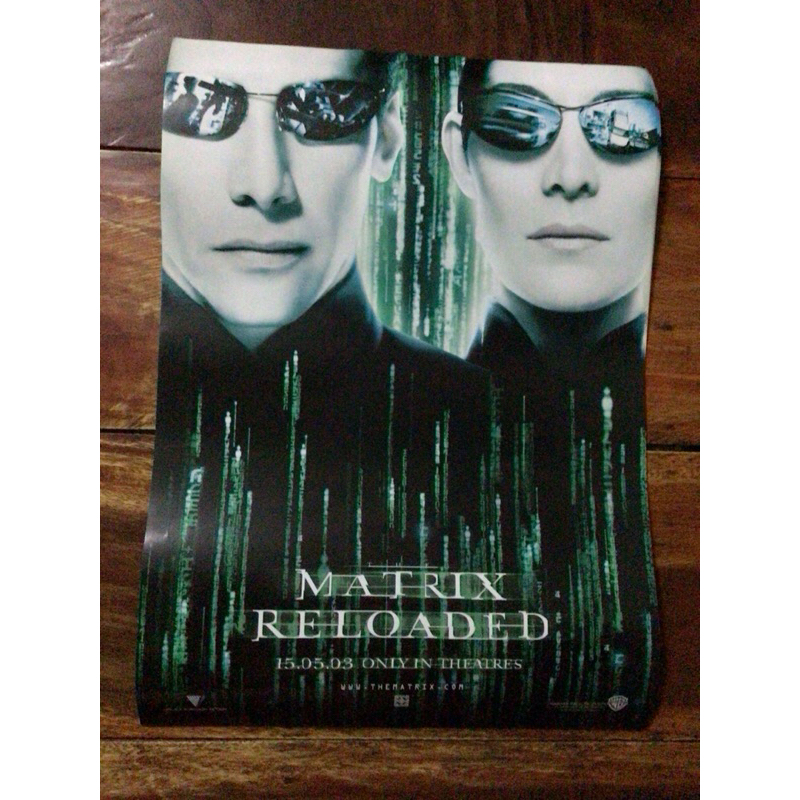 โปสเตอร์ หนังฝรั่ง The Matrix Reloaded เดอะ เมทริกซ์ รีโหลดเดด สงครามมนุษย์เหนือโลก   11.5 X 16.5 นิ