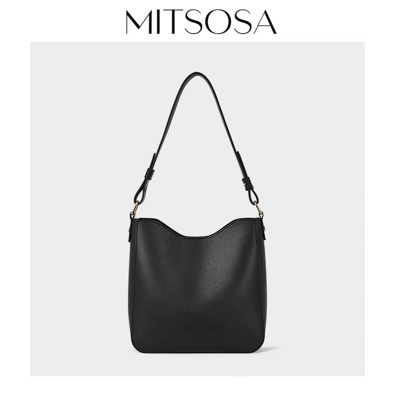 MITSOSA กระเป๋าสะพายข้างแฟชั่นสำหรับผู้หญิง สามารถสะพายข้างได้ เหมาะสำหรับคนทำงานออฟฟิศ จุของได้เยอะ