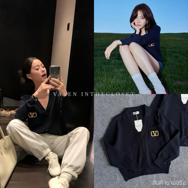 𝗚𝗔𝗥𝗔𝗩𝗔𝗡𝗜 𝗩𝗟𝗢𝗚𝗢 𝗖𝗔𝗥𝗗𝗜𝗚𝗔𝗡 เสื้อคาร์ดิแกนไหมพรม ผ้าหนานุ่มเกรดดีมาก ดีเทลมีกระเป๋าหน้า และปักโลโก้ ป้ายครบ