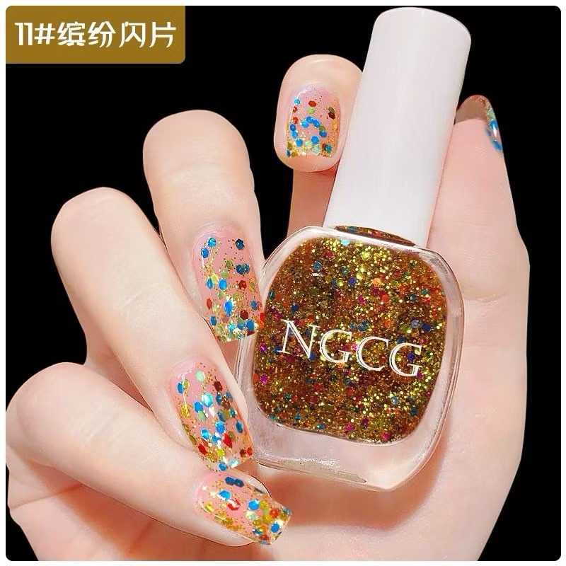 เข้าใหม่ 2023 ยาทาเล็บไม่ต้องอบ NGCG ไม่ลอกไม่ต้องอบ แห้งเร็ว