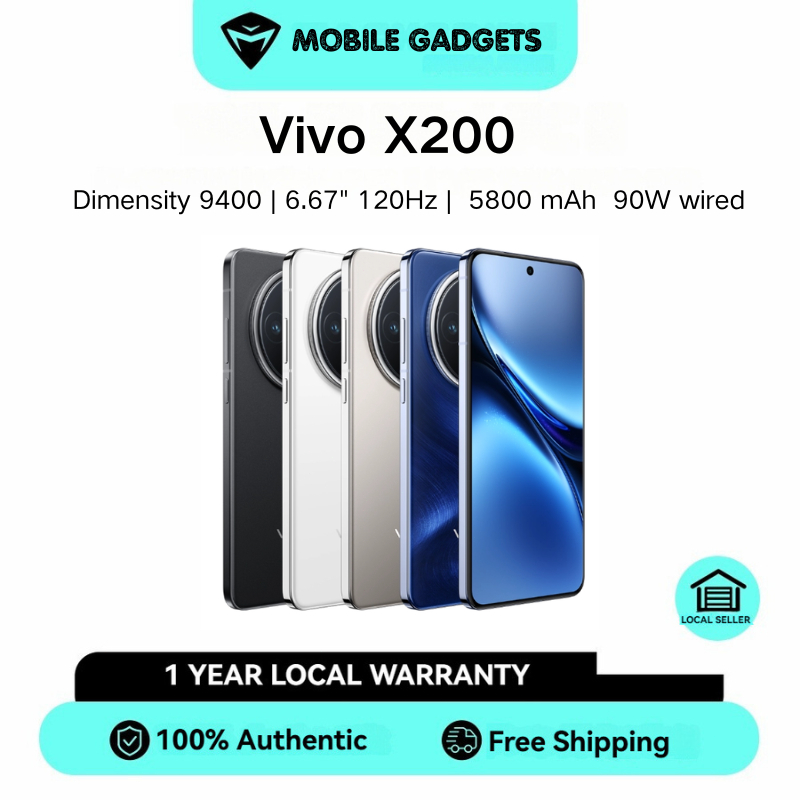 Vivo X200 | Dimensity 9400 | 6.67 inches AMOLED 120Hz |  5800 mAh  90W wired