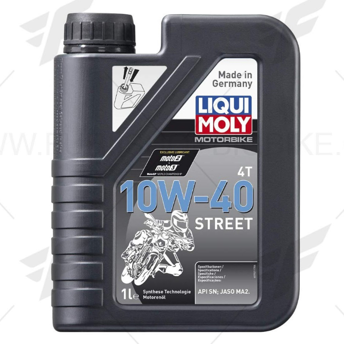 น้ำมันเครื่อง LIQUI MOLY 4T STREET 10W-40 / 15W-50 ขนาด 1 ลิตร