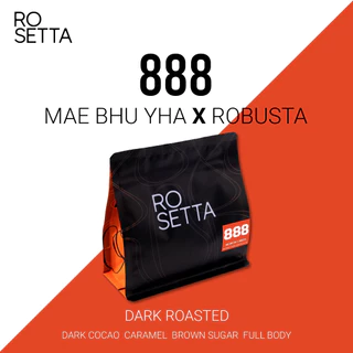 Rosetta 888 กาแฟไร่แม่บู่หย่า Arabica ผสม Robusta คั่วเข้ม (ไม่เปรี้ยว)