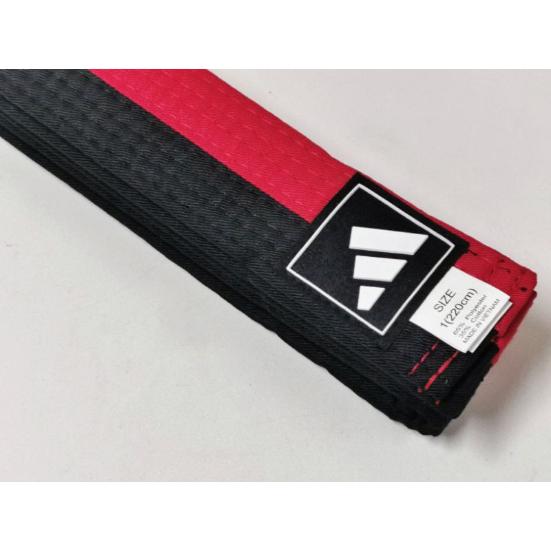 สายดำแดงเทควันโด Adidas [Adidas Taekwondo Belt] มีบริการปัก - รูปที่ 2