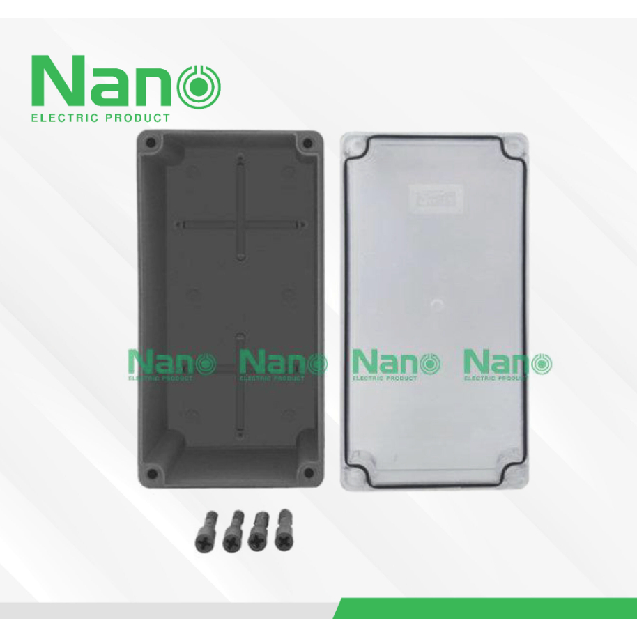 กล่อง กล่องกันน้ำ พลาสติก NANO 203CB 203CW ฝาใส - รูปที่ 5