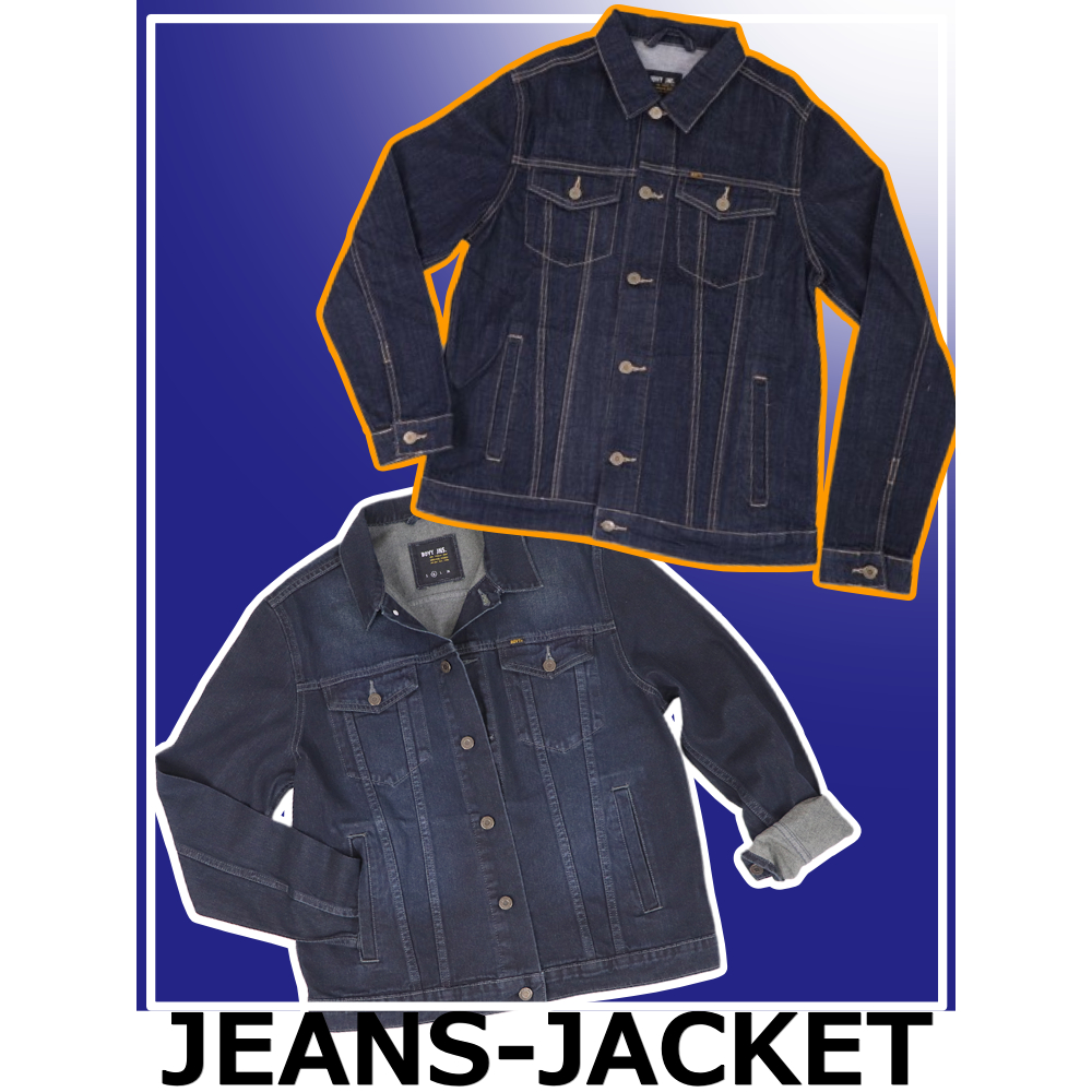 BOVY JACKET JEANS BLUEFADE- เสื้อแจ็คเก็ตสียีนส์เข้มยีนส์อ่อน BJ9227,9229