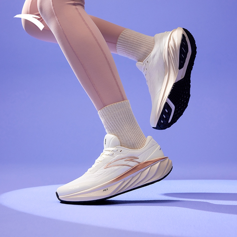 ANTA Float PG7 รองเท้าวิ่งเบาะสตรี 2E WideFoot รองเท้าผ้าใบกันน้ำ 1224D5504 Official Store