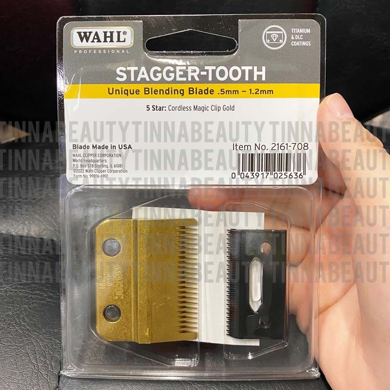 อะไหล่ใบมีดWahl Stagger Tooth (2161-708) DLC&Titanium Coating ของแท้นำเข้าผ่านบริษัท