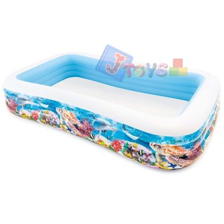 Intex 58484 สระน้ำ 3 เมตร สีฟ้า ขนาด 305*183*56 cm