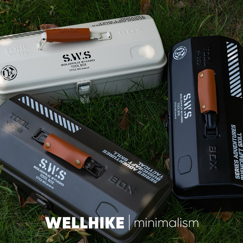 กล่องใส่เครื่องมือS.w.s wellhike กล่องใส่สมอบก ใส่อุปกรณ์แคมป์ปิ้ง ใส่ค้อน เชือก