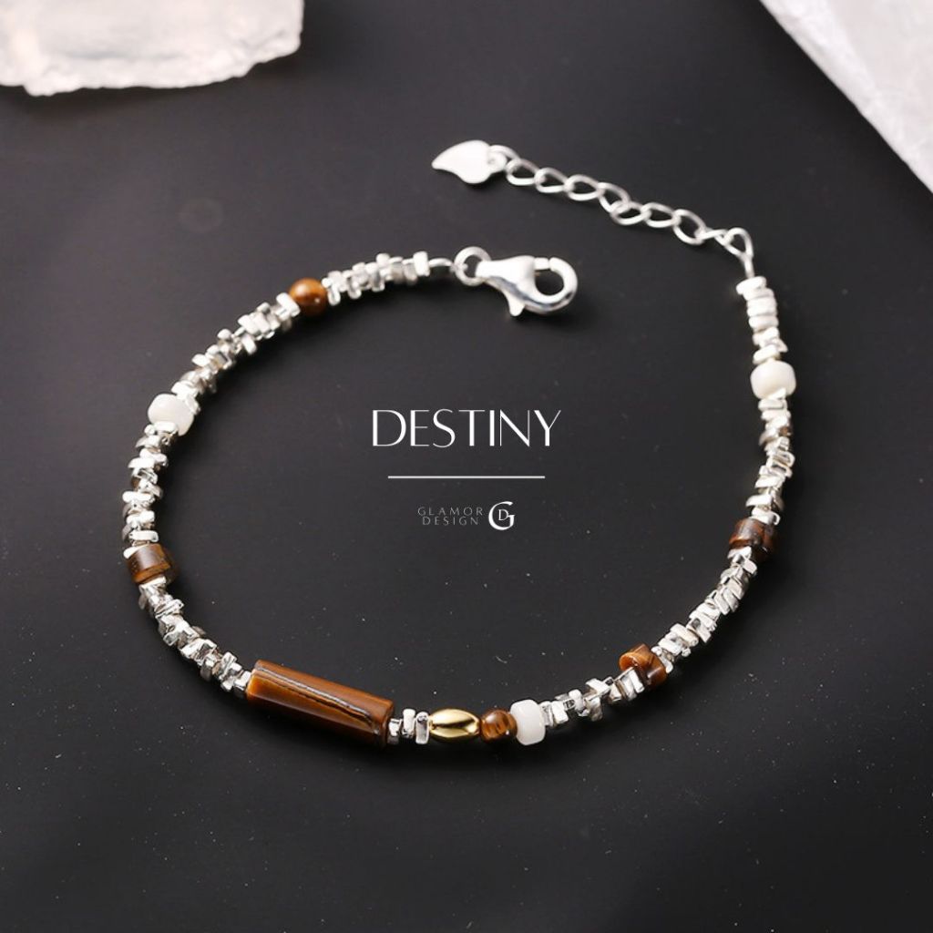 GLAMOR✨กําไลแฟชั่น Destiny กําไลสวยๆ สร้อยข้อมือพลอย กําไลเงิน สร้อยข้อมือนำโชค
