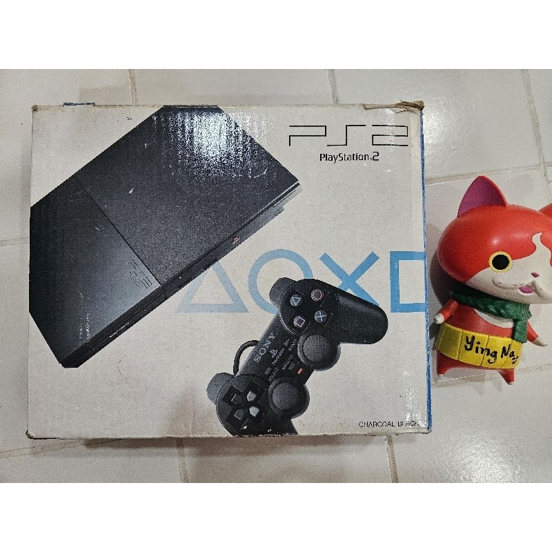 Ps2 รุ่น 9 ใช้งานปกติ เลขเครื่องตรงกล่องหัวอ่านดี เล่นแผ่นปั้ม แผ่นไรท์ได้ 1 จอยแท้สายไฟ สาย av เมม 