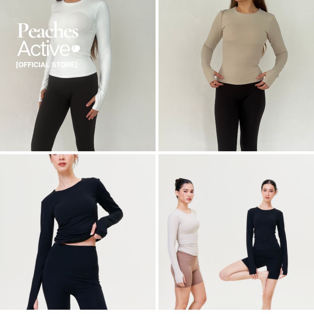 Peaches ACTIVE เสื้อออกกำลังกายแขนยาว Long Sleeve Padded Top