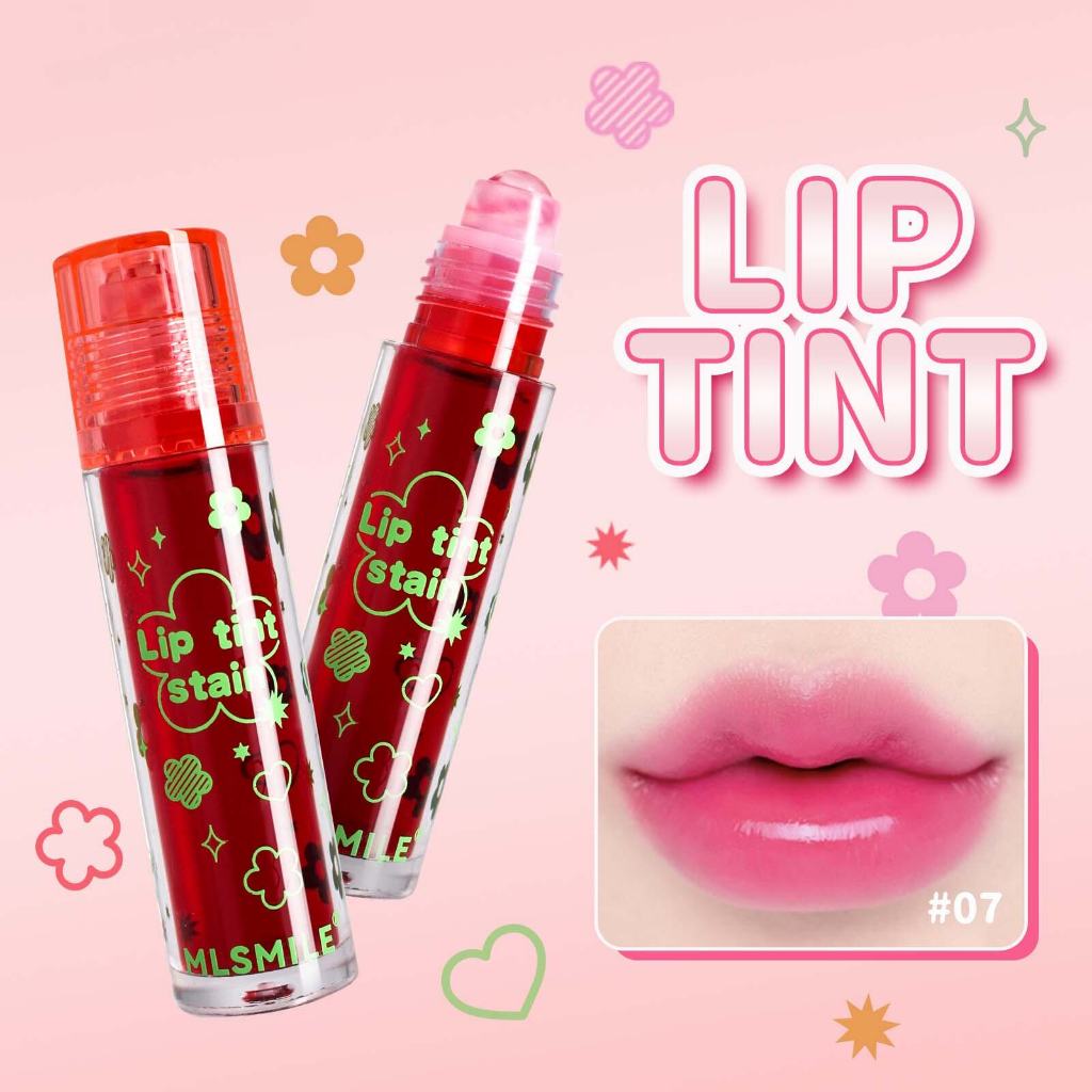 MLSMILE ลิปสติกผลไม้ผิวด้านสีลิปกลอสลิปสติกสีกันน้ำถ้วยไม่เหนียวเหนอะหนะลิปเคลือบริมฝีปากไม่ซีดจาง