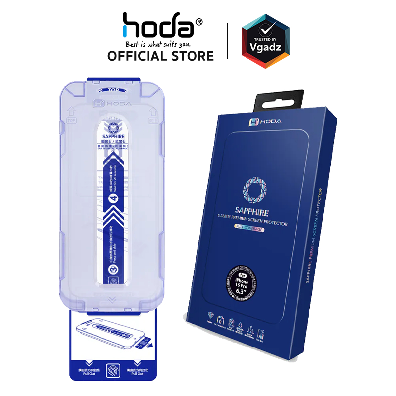 Hoda ฟิล์มกระจกสำหรับ iPhone 16 Pro / 16 Pro Max รุ่น Sapphire Screen Protector ราคา ถูกที่สุด ดีลบีเคเค