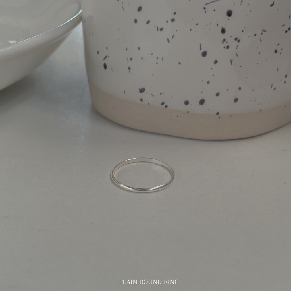 SissyJewelry //  แหวนเงินแท้ Plain round ring