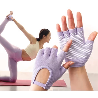 ถุงมือพิลาทิส Pilates Gloves ถุงมือกันลื่น ถุงมือโยคะ อุปกรณ์โยคะ พิลาทิส กระชับมือ ใส่สบาย ระบายอากาศดี