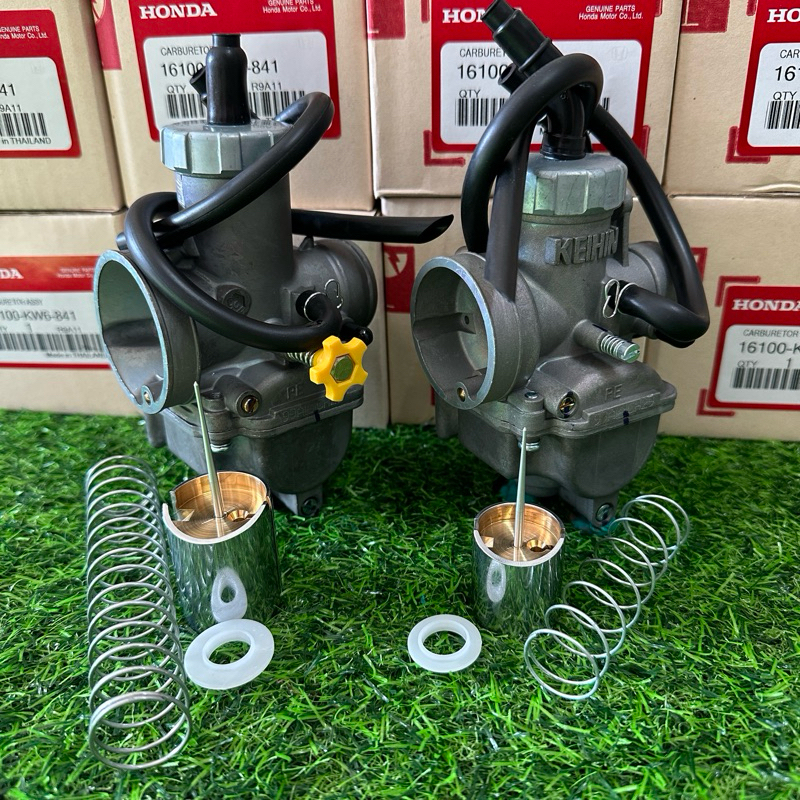 2รุ่น คาร์บูN-PRO คาร์บูDASH แท้โรงงาน กล่องHONDA ลูกเร่งทองเหลือง คาร์บูแดช คาร์บูเอ็นโปร จูนง่าย จูนนิ่ง
