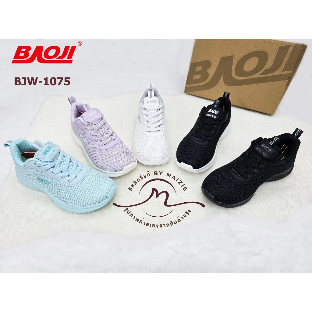 **BAOJI** [ลิขสิทธิ์แท้ ตัวแทนขายเอง](BJW-1075) รองเท้าผ้าลำลอง ยืนนานๆเดินนานๆ เบามาก*ผู้หญิง* ส้นสูง 3.5 ซม.(By SECEN)