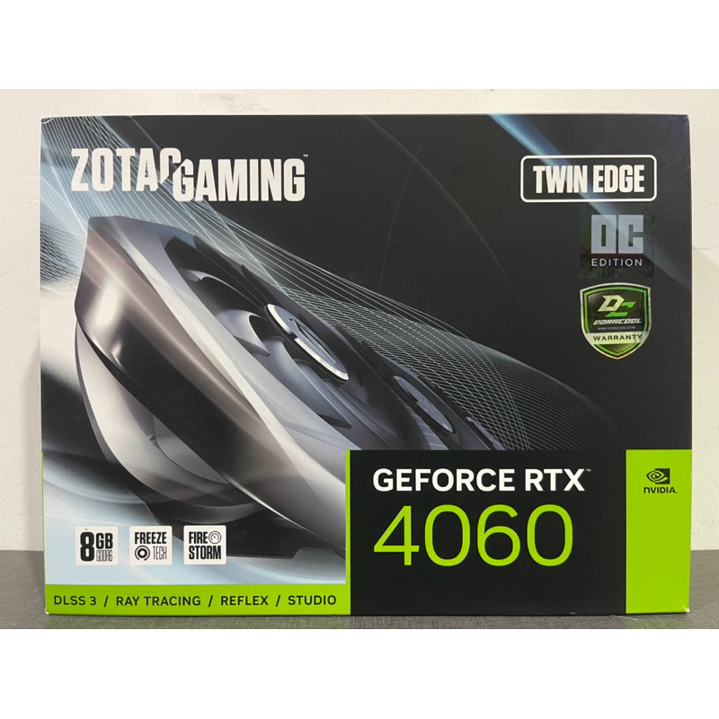 VGA (การ์ดแสดงผล) ZOTAC GAMING GEFORCE RTX 4060 8GB TWIN EDGE OC - 8GB GDDR6 (มือสอง) ประกันศูนย์ไทย