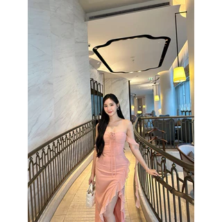 𝑰𝒓𝒊𝒔 𝑴𝒂𝒙𝒊 𝒅𝒓𝒆𝒔𝒔 🌺เดรสออกงาน เดรสไปงานแต่ง ชุดเพื่อนเจ้าสาว