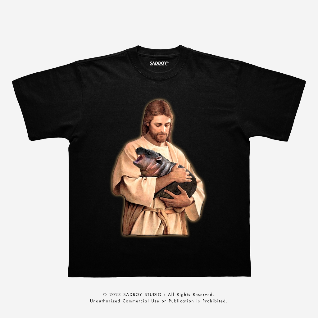 SADBOY® | Holy Hippo | Semi-Oversized | 100% Organic Cotton