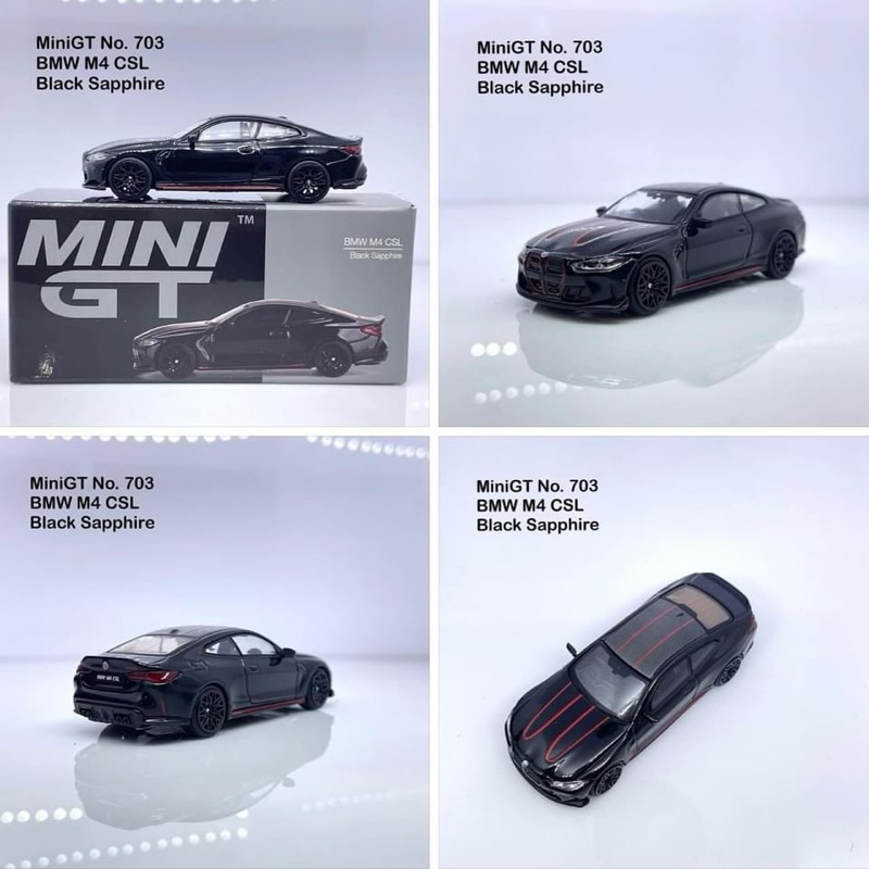 MiniGT 📌 No. 703-R📌 BMW M4 CSL Black Sapphire