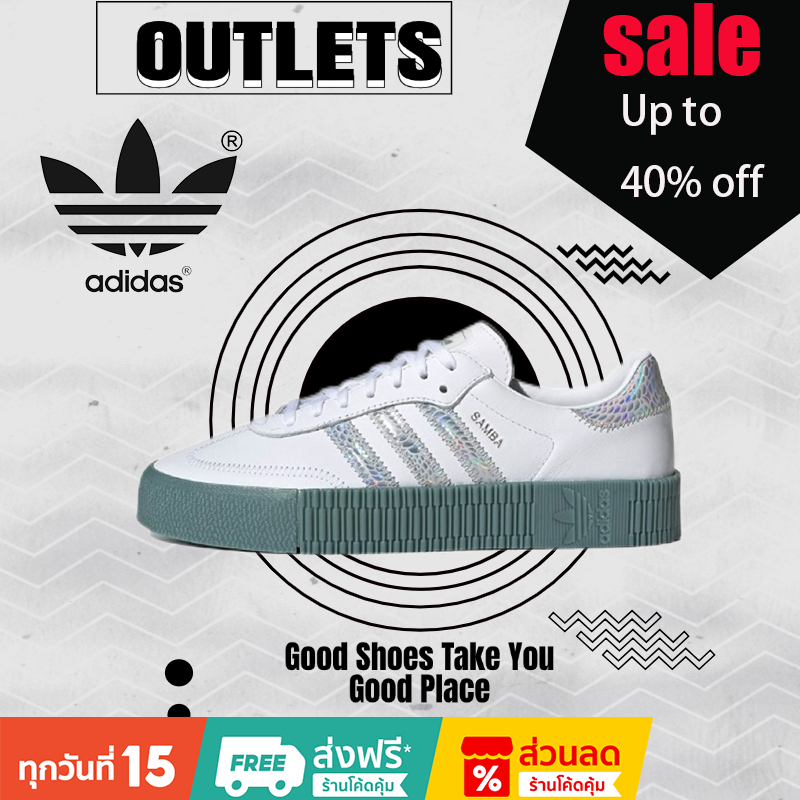 ของแท้ 100% Adidas ORIGINALS SAMBAROSE รองเท้าผู้หญิง รองเท้าผู้ชาย รับประกัน1ปี