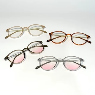 ALP แว่นกรองแสง เลนส์ชมพู เลนส์บลัชออน Computer Glasses กรองแสงสีฟ้า ทรงหยดน้ำ รุ่น ALP-BB0103