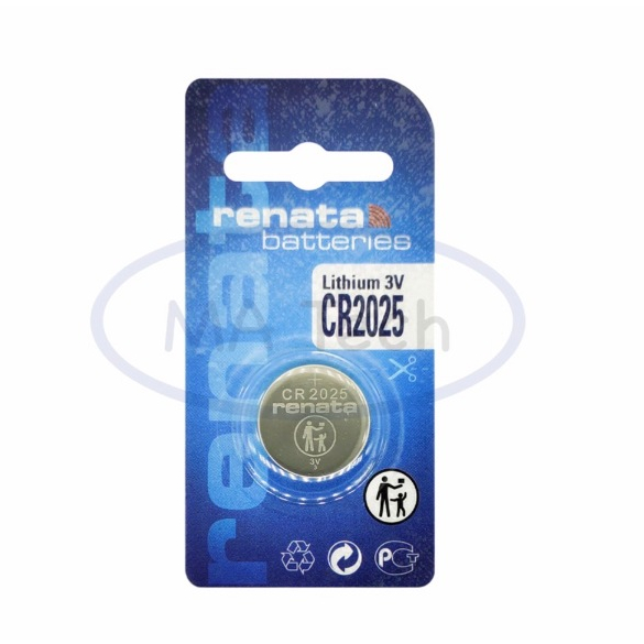 ถ่านกระดุม CR2025 renata cr2025 Lithium 3v Battery (1 ก้อน)