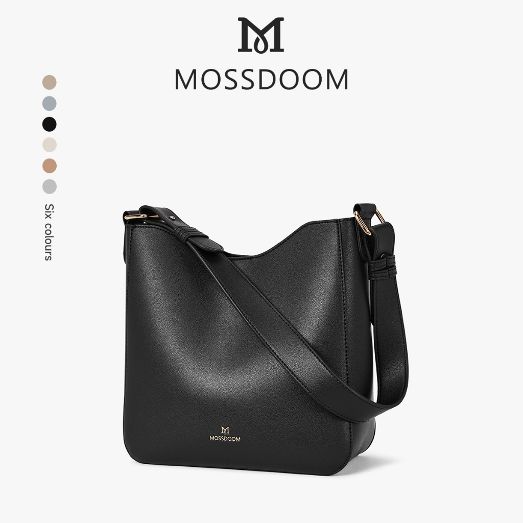 MOSSDOOM Rhiny Bag กระเป๋าสะพายไหล่ผู้หญิง แฟชั่นสุภาพสตรี มีสี่สีให้เลือก วัยทำงานนักศึกษาหิ้วได้