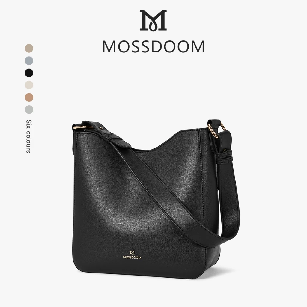 MOSSDOOM Rhiny Bag กระเป๋าสะพายไหล่ผู้หญิง แฟชั่นสุภาพสตรี มีสี่สีให้เลือก วัยทำงานนักศึกษาหิ้วได้