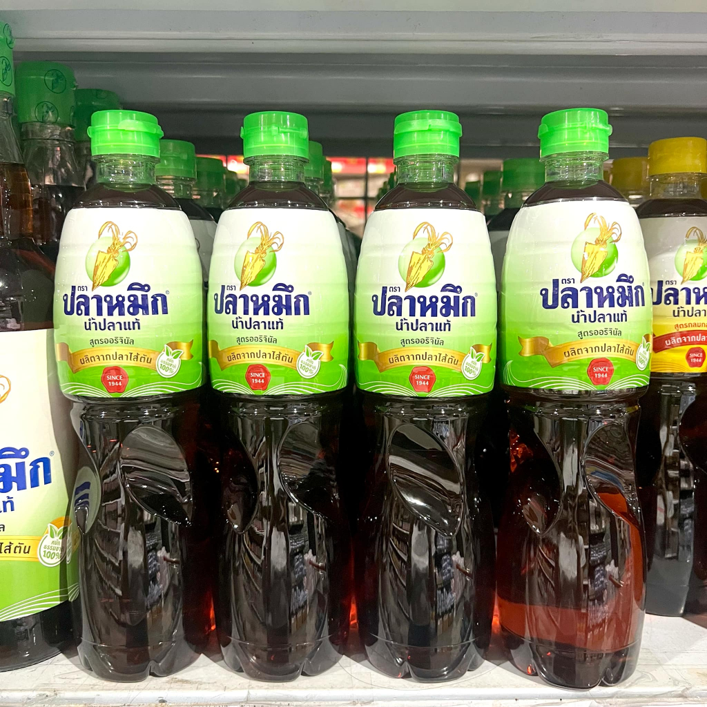 [ส่งฟรี] น้ำปลาตราปลาหมึก น้ำปลาแท้ ฉลากเขียว 700cc