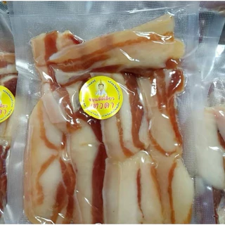 หมูสามชั้นแดดเดียวขนาด200กรัม นุ่มไม่เหนียว อร่อย