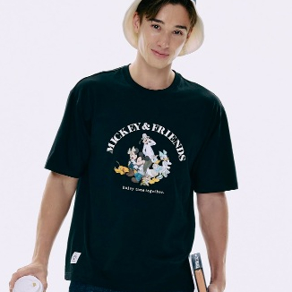 GIORDANO เสื้อยืดผู้ขาย แขนสั้น Men's Relax Printed Tee 01094260