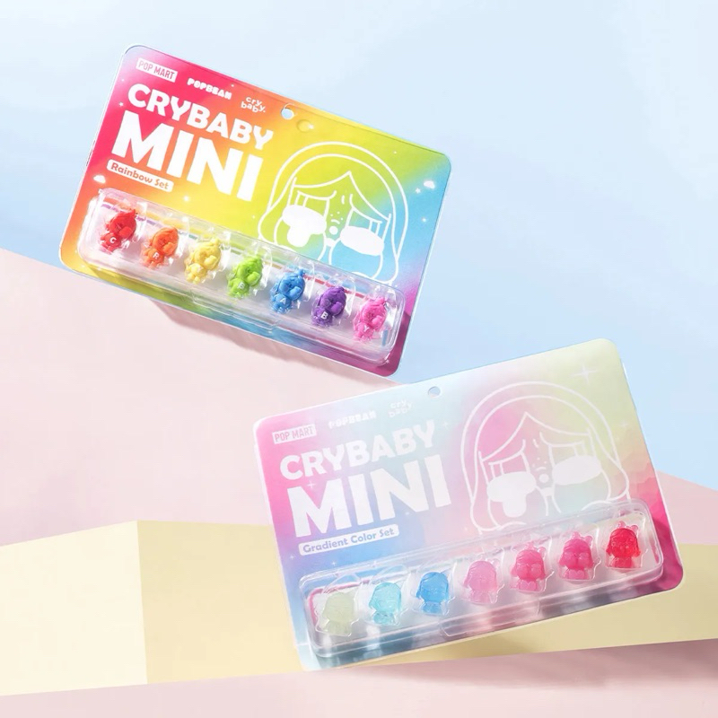 พร้อมส่ง POP MART CRYBABY MINI Rainbow Set/Gradient Color Set น้องครายเบบี้มินิ พร้อมส่งจากไทย ใช้โค้ดได้