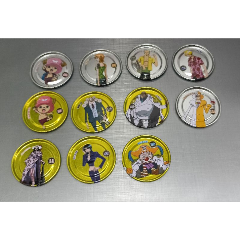เหรียญเหล็กวันพีช เงิน ทอง เหรียญหายาก One Piece จากขนมโอโตริ